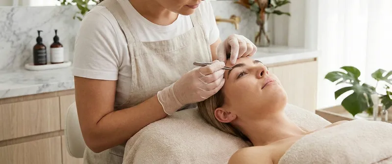 Brow mapping measurement technique professional eyebrow shaping Melbourne