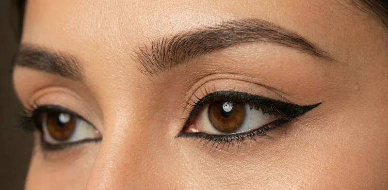 Lower lash line eyeliner tattoo technique creating balanced eye definition Melbourne